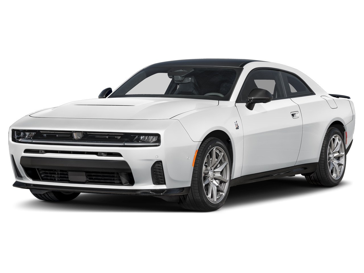 2026 Dodge Charger CHARGER R/T PLUS 2-DOOR AWD in White Knuckle Exterior Paint — front three-quarter view