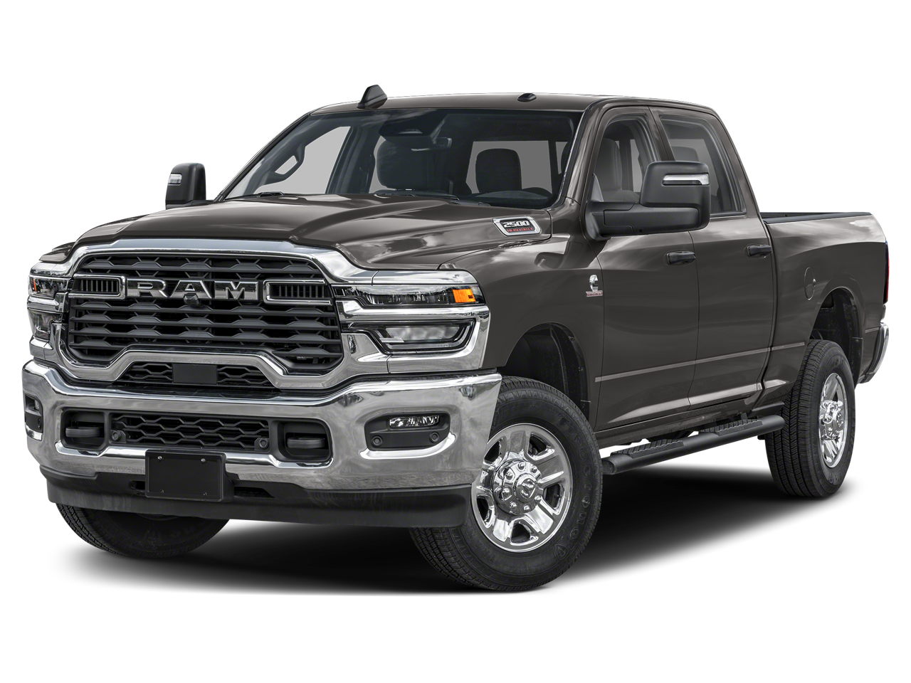 2026 RAM Ram 2500 RAM 2500 TRADESMAN CREW CAB 4X4 6'4' BOX in Granite Crystal Metallic Clear-Coat Exterior Paint — front three-quarter view